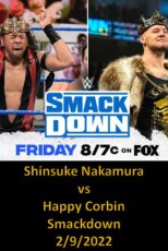 مسابقه کشتی کج Shinsuke Nakamura vs Happy Crbin